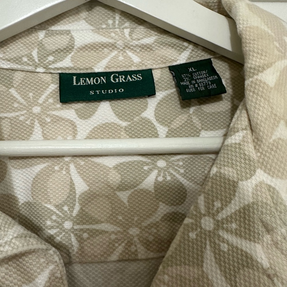 Lemon Grass Patterned Jean Jacket - image 2